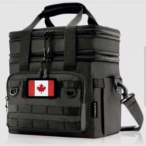 💐 Tactical Lunch Box Bag Insulated Expandable 19L Black